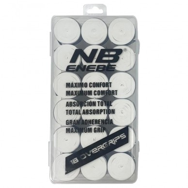 Overgrips Enebe lisos x 18 blancos