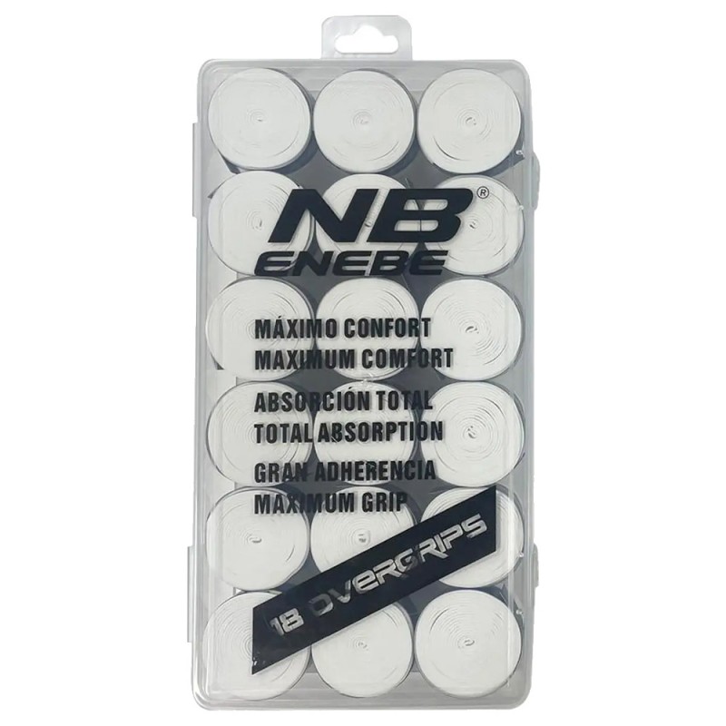 Overgrips Enebe lisos x 18 blancos