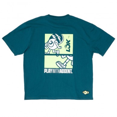 Camiseta Lok Ullu oversize verde