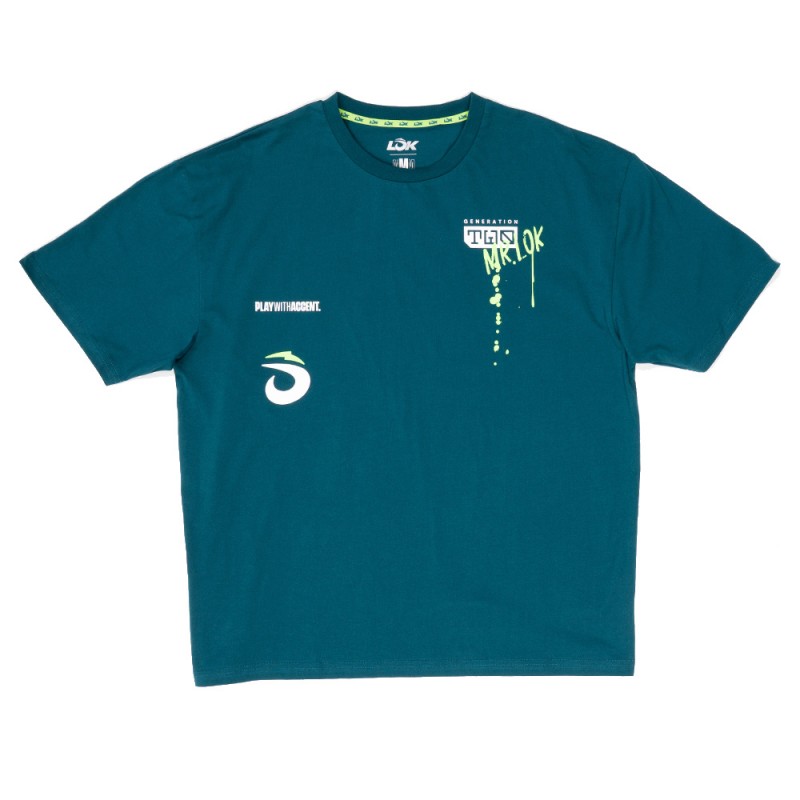 Camiseta Lok Ullu oversize verde