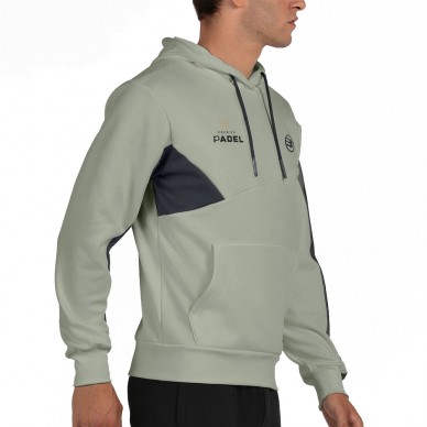 Sudadera Bullpadel Palmiro eucalipto