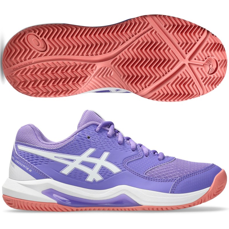 Zapatillas Asics Gel Dedicate 8 Padel amethyst white 2026