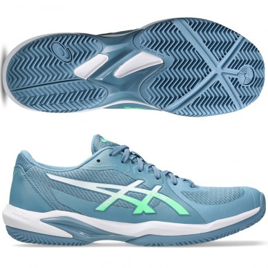 Zapatillas Asics Solution Swift FF 2 Padel saba blue vital green 2026