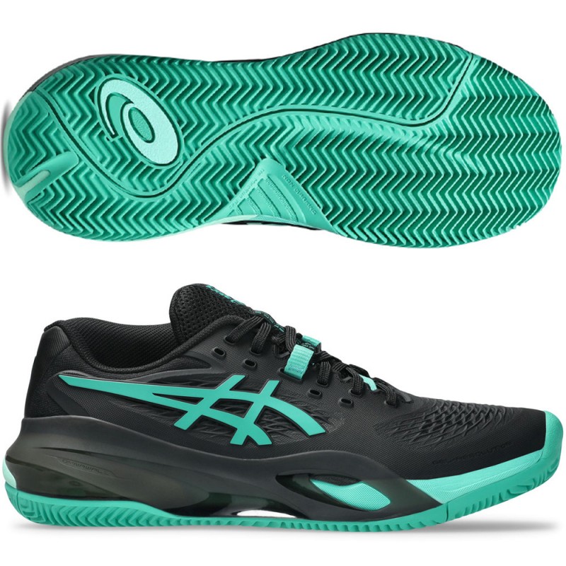 Zapatillas Asics Gel Resolution X Clay black aurora green 2026