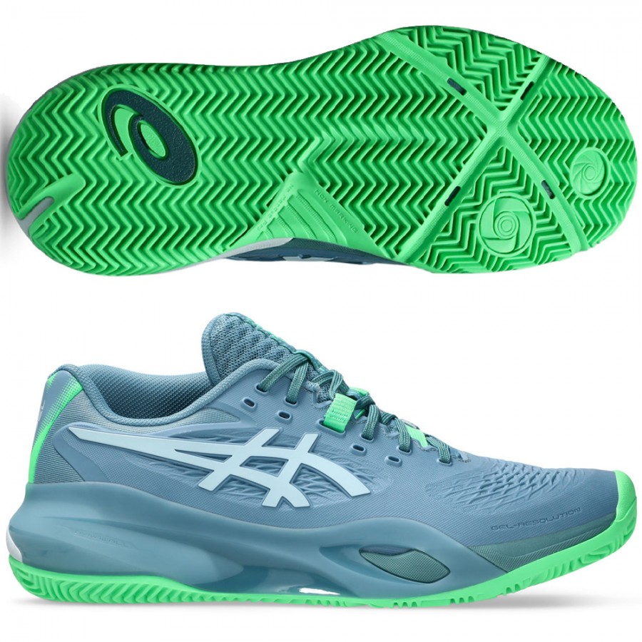 Asics Gel Resolution X Padel azules y verdes 2026 | Máxima