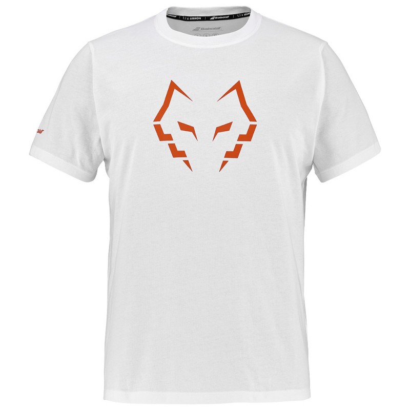 Camiseta Babolat Cotton Tee Lebrón blanca
