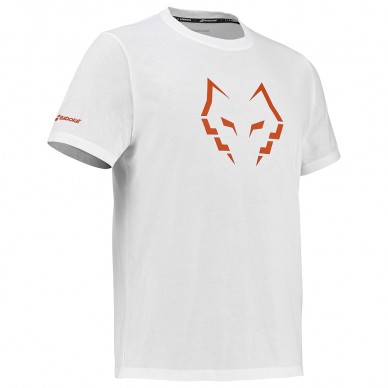 Camiseta Babolat Cotton Tee Lebrón blanca