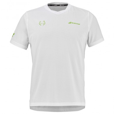 Camiseta Babolat Crew Neck Lebron blanca