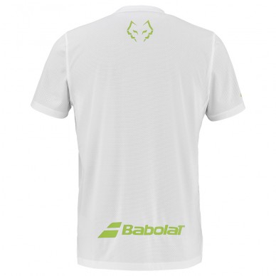 Camiseta Babolat Crew Neck Lebron blanca