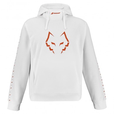 Sudadera Babolat Hood Sweat Lebron blanca