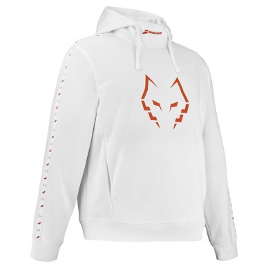 Sudadera Babolat Hood Sweat Lebron blanca