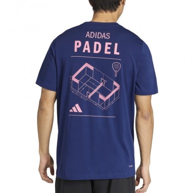 Camiseta Adidas M Padel Cat azul marino