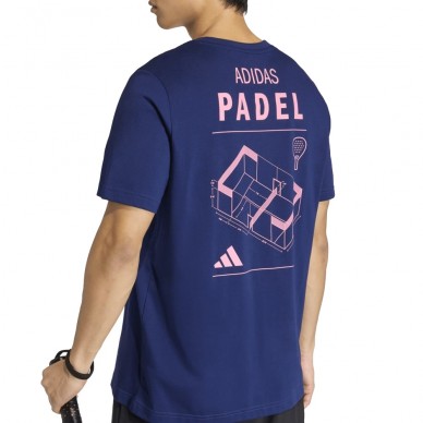Camiseta Adidas M Padel Cat azul marino