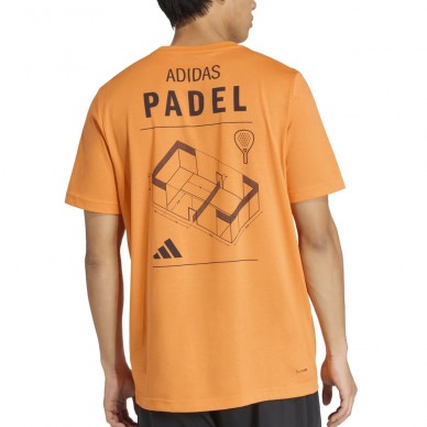 Camiseta Adidas M Padel Cat naranja