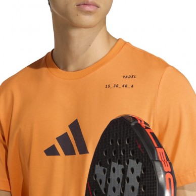Camiseta Adidas M Padel Cat naranja