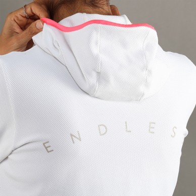 Sudadera Endless Breath Line blanco delave