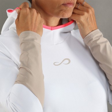 Sudadera Endless Breath Line blanco delave