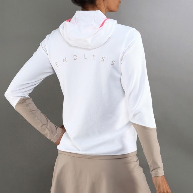 Sudadera Endless Breath Line blanco delave