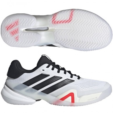 Zapatillas Adidas Barricade 14 M Clay white black lucid red 2026