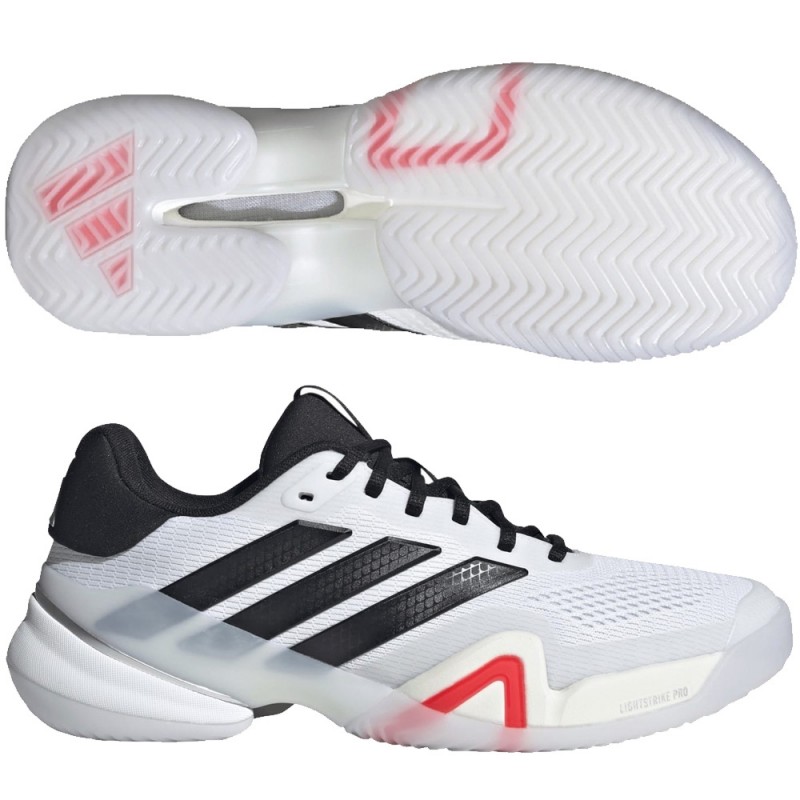 Zapatillas Adidas Barricade 14 M Clay white black lucid red 2026