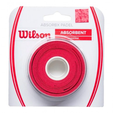 Overgrips Wilson Absorbx 3 Pack rojo