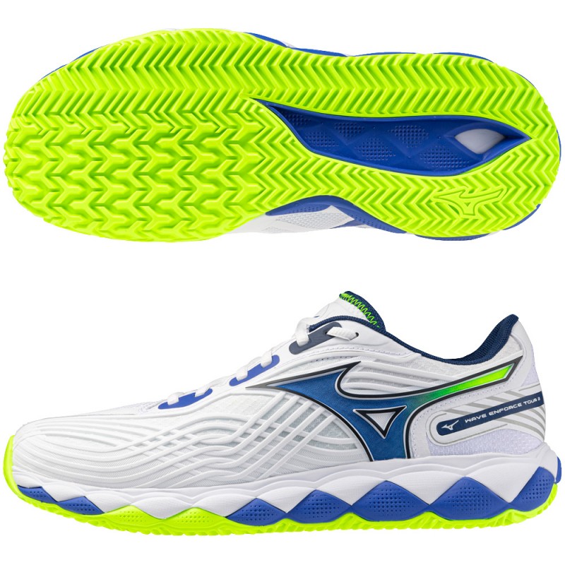 Zapatillas Mizuno Wave Enforce Tour 2 CC white dazzling blue 2026
