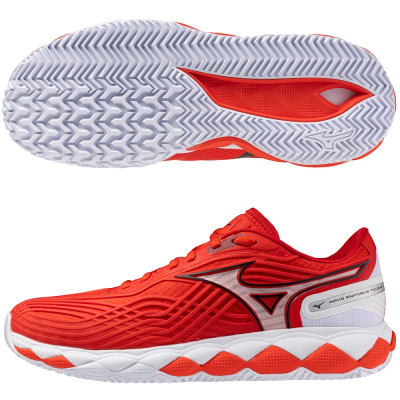 Zapatillas Mizuno Wave Enforce Tour 2 CC fiery red white 2026