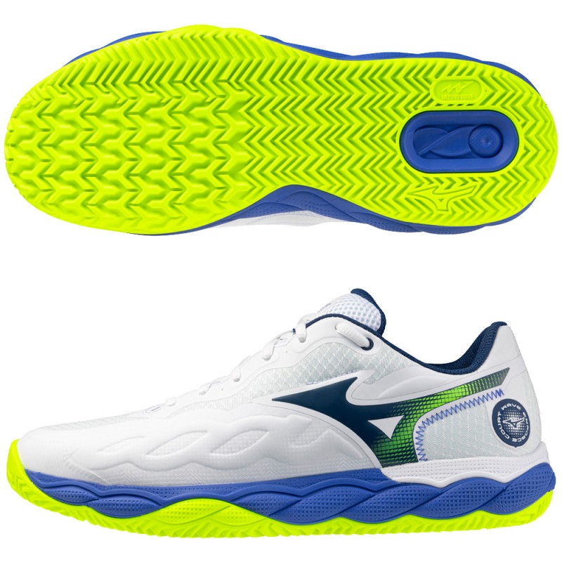 Zapatillas Mizuno Wave Enforce Court CC white dazzling blue 2026