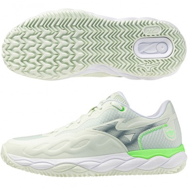 Zapatillas Mizuno Wave Enforce Court Padel phantom green white 2026