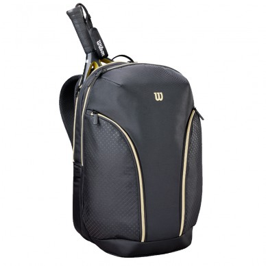 Mochila Wilson Defy V1 negra dorada 2026