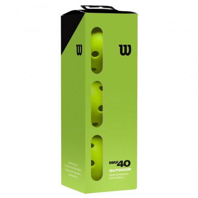 Pelotas Wilson Pickleball MAX 40 Outdoor 3 Pack verdes
