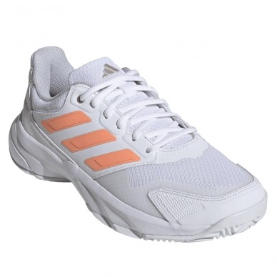 Zapatillas Adidas Courtjam Control 3 W white beam orange 2026