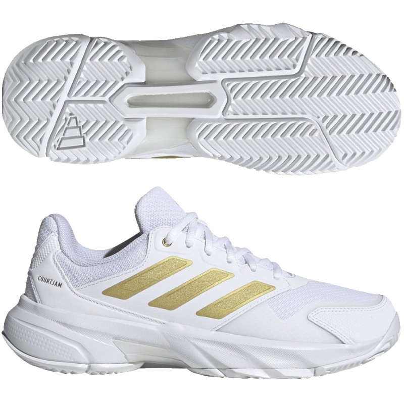 Zapatillas Adidas Courtjam Control 3 W white gold 2026