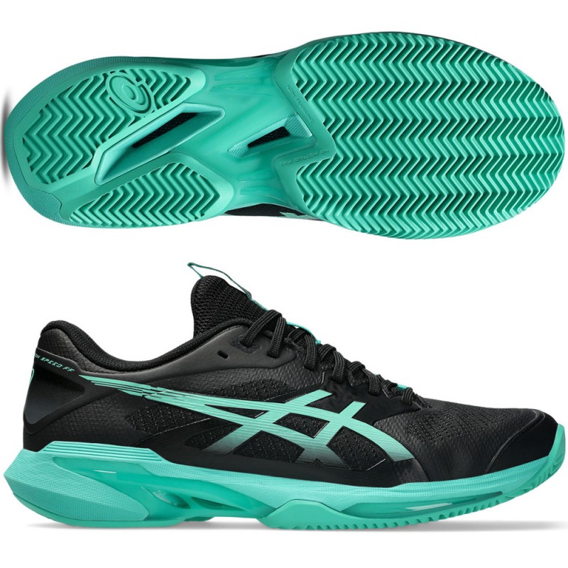 Zapatillas Asics Solution Speed FF 4 Clay black aurora green 2026