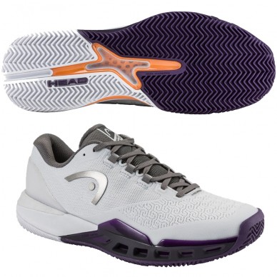 Zapatillas Head Revolt Pro 5.0 Clay Men light grey purple night 2026
