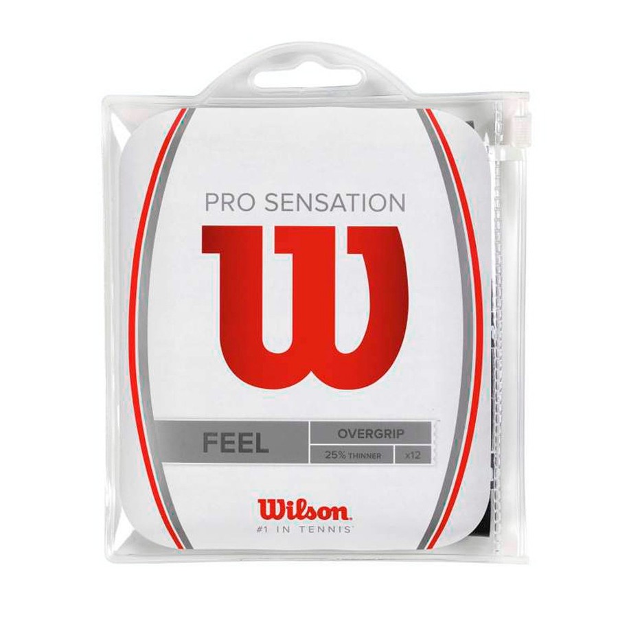 Bolsa Wilson 12 Overgrips Feel Negros