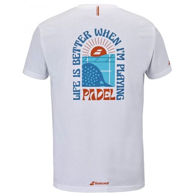 Camiseta Babolat Perf Cotton Tee blanca