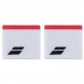 Muñequeras Babolat Logo blanco rojo