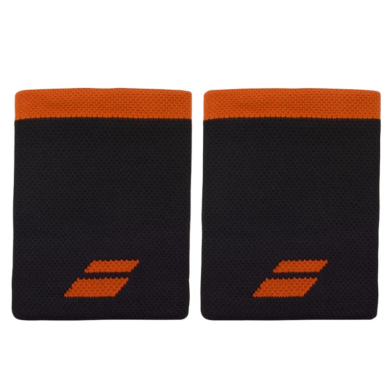 Muñequeras Babolat Logo Jumbo negras rojas