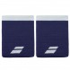 Muñequeras Babolat Logo Jumbo azules blancas