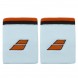Muñequeras Babolat Terry Jumbo azul claro rojo