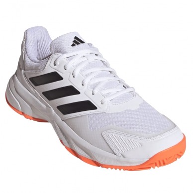 Zapatillas Adidas Courtjam Control 3 M Clay white black orange 2026