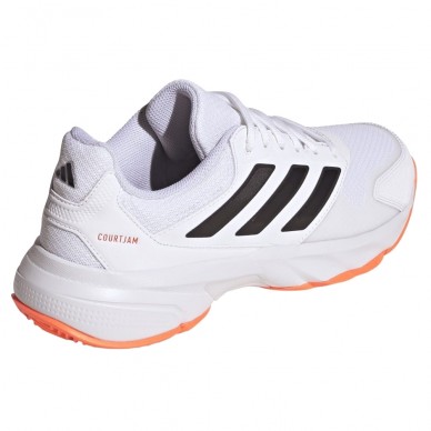 Zapatillas Adidas Courtjam Control 3 M Clay white black orange 2026
