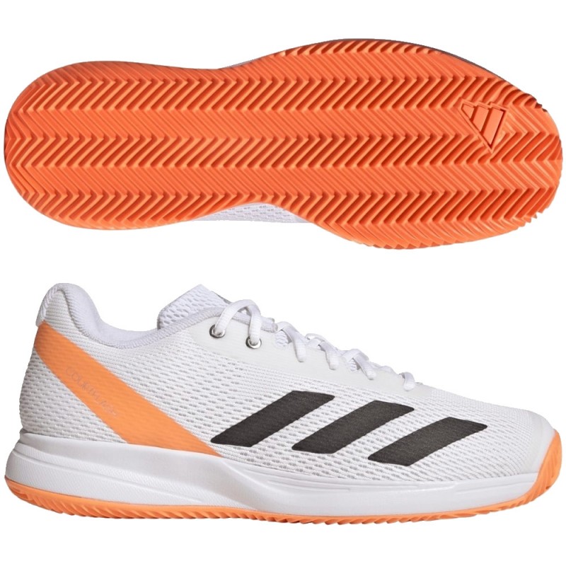 Zapatillas Adidas Courtflash Speed 2 white lucid orange 2026