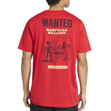 Camiseta Adidas Wanted roja