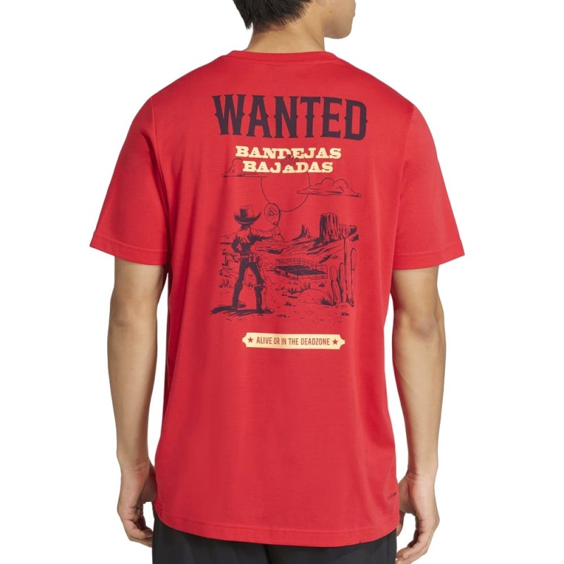 Camiseta Adidas Wanted roja