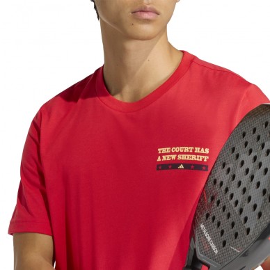 Camiseta Adidas Wanted roja