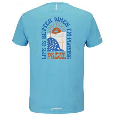 Camiseta Babolat Perf Cotton Tee azul