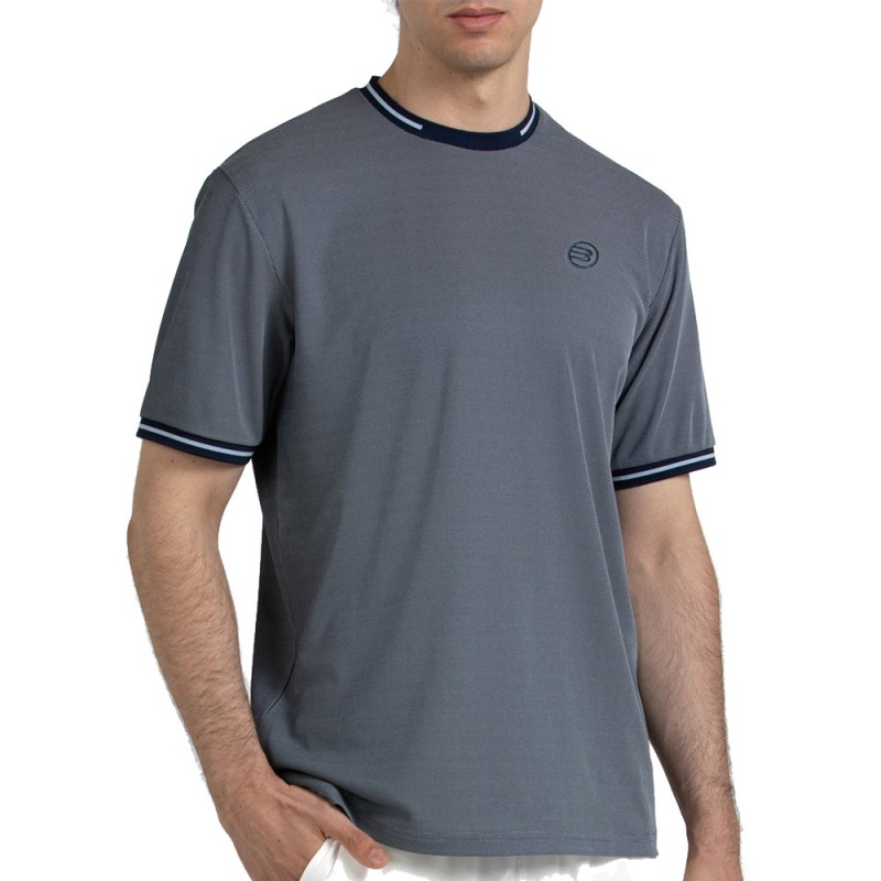 Camiseta Bullpadel Torreme azul marino bicolor