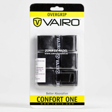 3 Overgrips Vairo Confort One Negros